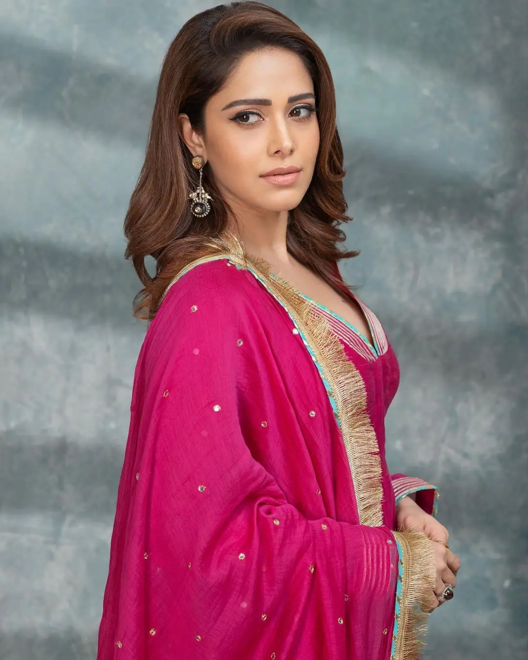 Nushrratt Bharuccha Stills In Pink Gown